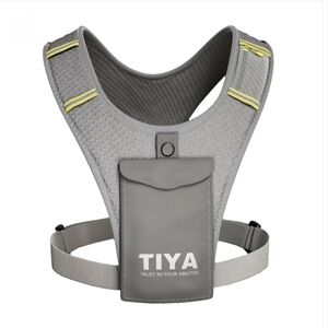 TIYA Reflective Running Vest with Waterproof Phone Holder, No-Bounce.
